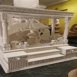 Square Traditional Big Size Marble Temple