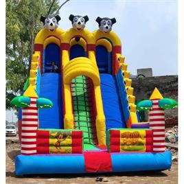 3 Line Kids Inflatables Bouncy Slide