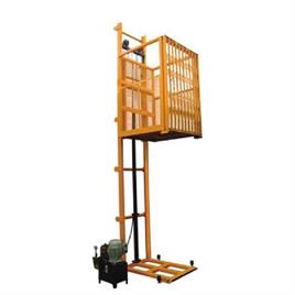 Hydraulic Goods Lift Two Channel Guide