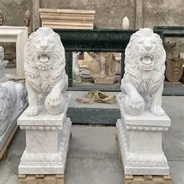 Marble Lion Statue