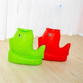 FRP Red,Green Fish Dustbin, Capacity: 20 Litre, Size: Area H-2.4 Ft