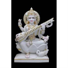 Marble Maa Saraswati Statue 3 Feet