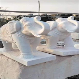 Elephant Marble Statue (4 Feet)