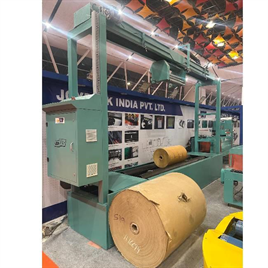 Paper reel wrapping machine