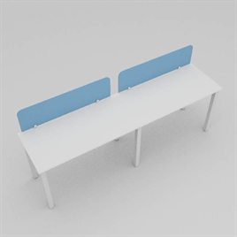 Desking Linear workstation with glass