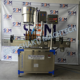 24 BPM Soft Drink Glass Bottle Capping Machine