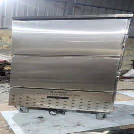 250 L Stainless Steel Two Door Vertical Refrigerator