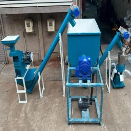 250kg/hr Semi Automatic Cattle Feed Plant