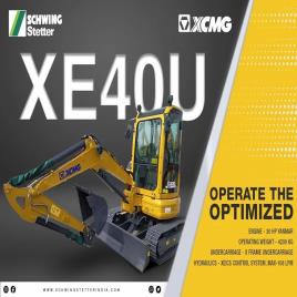27.4 Hp Mini Excavators XE40U, 0.14-0.22 cum