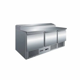 3 Door Refrigerated Prep Counter suitable  for 8 x GN 1/6 pans with insulated lids