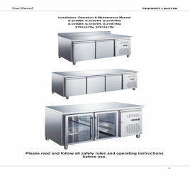 3 Door Undercounter Freezer with SS 304 inside, Capacity: 417