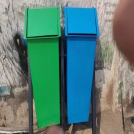 3 Feet 90 L FRP Portable dustbin