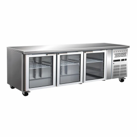 3 Glass Door Undercounter Refrigerator, 339