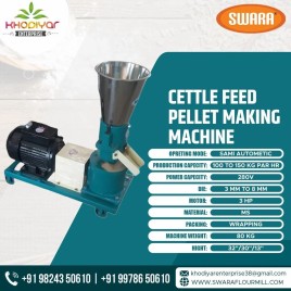 3 HP Cattle Feed Pellet Making Machine, 1 tph