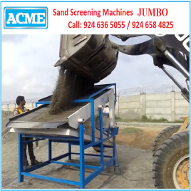 3 Hp,3 Phase Electric Motor Sand Screening Machine, Capacity: 6 To 8 Tons Per Hour