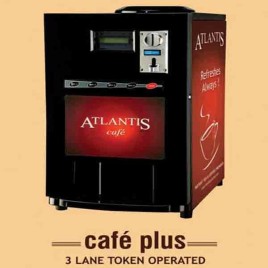 3 Lane Atlantis Cafe Plus Vending Machine, Dimension :330 mm x 440 mm x 690 mm