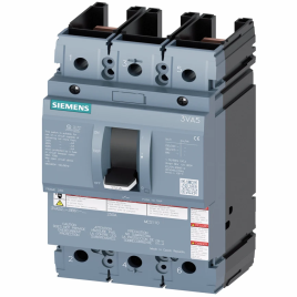 3 Pole Siemens 3VA5 MCCB, 3kA5, Rated Current: 100A