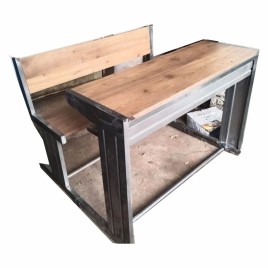 3 Seater School Student Desk Bench