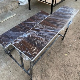 3 Seater Wooden School Dual Desk Bench