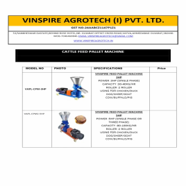 30HP CATTLE FEED PALLET MACHINE, More than 500 kg/hr