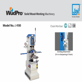 38 mm Chain Mortising Machine With Grinder, Power: 3 HP