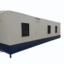 40 Feet Three Window Mild Steel Porta Cabin, For Office