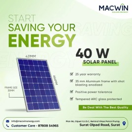 40 Watt Polycrystalline Solar Panel