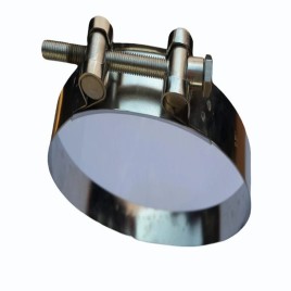 400mm Stainless Steel Bolt Clamp, Heavy Duty, Thickness: 0.8mm