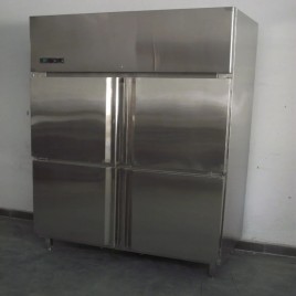 450 L Stainless Steel Four Door Vertical Refrigerator