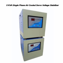 5 KVA Single Phase Air Cooled Servo Voltage Stabilizer, For Industrial