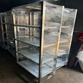 5 Shelves Stainless Steel Commercial Rack, For Supermarket