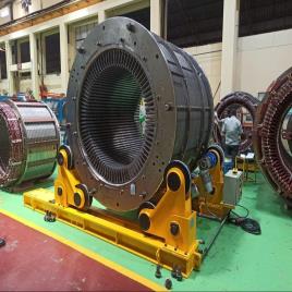 50 Ton Cap. Self Aligned Stator Job Rotator