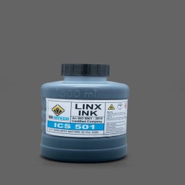 500ml Black Linx Plastic Adherent Ink