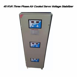 50KVA 45 KVA Three Phase Air Cooled Servo Voltage Stabilizer, For Industrial, 340V