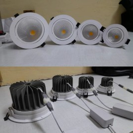 50W TILTABLE COB DOWNLIGHT, Cool White