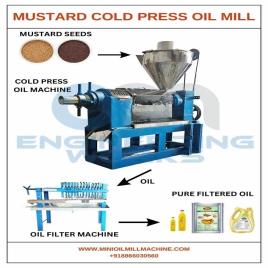 6 Bolt Cold Press Oil Machine Mustard