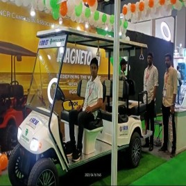 6 Seater Golf Crat Lithium-Ion & Solar Operated, Max Km Per Charge: 80 Km