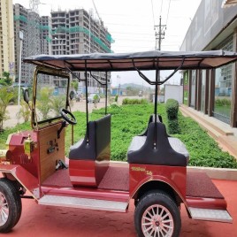 6 Seater Red Vintage Golf Cart Victoria