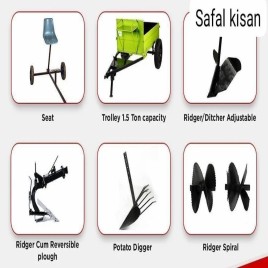 7-9 HP Petrol Power Weeder Attachment, Upto 200 kg/hr