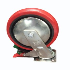 8 inch Mr PU Fabricated Brake Wheel