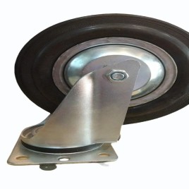 8 inch Mr Wheel Rubber Fabricated Swivel, Load Capacity(kg): 900 kg