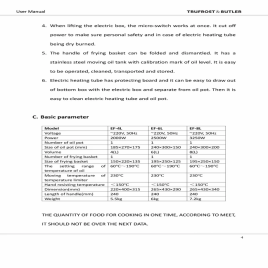 8 litre Single Tank Electric Fryer with side handles