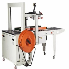 80 CPM Carton Sealing Strapping Combo System