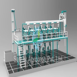 89 HP Commercial Besan Making Machine, 500 Kg/hr