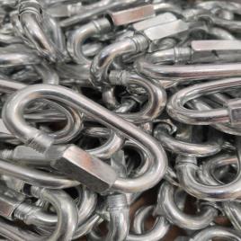A Grade Silver Oval Snap Hooks, Stainless Steel, Size/Capacity: 6 mm To 12 mm