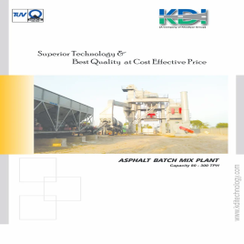 ABP 2000 Asphalt Batch Mix Plant, For Road Construction, Capacity: 160 Tph