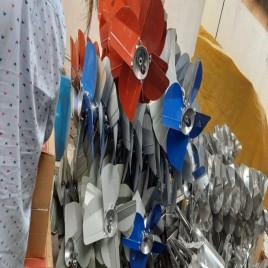 ABS White Metal Cooler Fan Blade