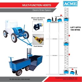 ACME 0-2 (m) Material Hoists Lift, Capacity: 1 Ton, For Industrial