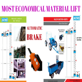 ACME Builders Hoist Construction Lift, Capacity: 1-3 ton