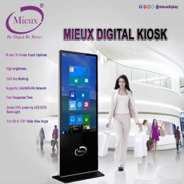 Advertisment MIEUX Ultra Slim Digital Kiosk Touch, Model Name/Number: Mx 55k